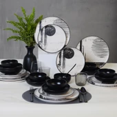 Keramika Keraart Shadowy Yemek Takımı 24 Parça 6 Kişilik 21783-84 - 2
