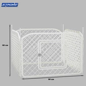 Strong Plastik 4 Adet Panel Köpek Çiti 90x60 Cm - 1
