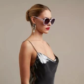 Okkia Anna Butterfly Güneş Gözlüğü Lila - 3