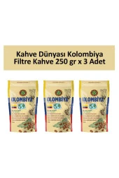 Kahve Dünyası Kolombiya Filtre Kahve 250 gr x 3 Adet - 1