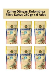 Kahve Dünyası Kolombiya Filtre Kahve 250 gr x 6 Adet - 1