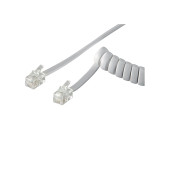 KAREL TİPİ TELEFON AHİZE SPRAL KABLOSU GRİ 10LU PAKET - 1