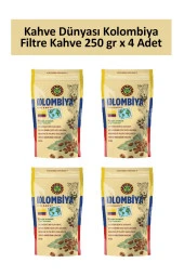Kahve Dünyası Kolombiya Filtre Kahve 250 gr x 4 Adet - 1