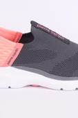 Pierre Cardin 10061 Fileli Rahat Taban Bağcıksız Esnek Hafif Yüksek Taban Rahat Füme-Somon Günlük Kadın Spor Ayakkabı - 2