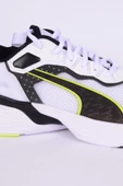 Puma 379443-04 Softride Sway Fileli Deri Detaylı Rahat Taban Bağcıklı Yüksek Taban Hafif Esnek Beyaz-Siyah Günlük Erkek Spor Ayakkabı - 2