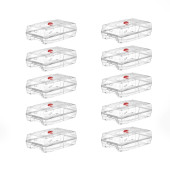 10'lu Kadın Ayakkabı Kutusu Şeffaf Hava Alan Ayakkabı Saklama Kutusu - 2