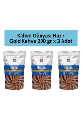 Kahve Dünyası Gold Hazır Kahve 200 gr x 3 Adet - 1
