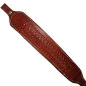 Yivli Deri Tüfek Askı Kayışı Kahverengi thumbnail 2