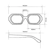 Okkia Andrea Altıgen Unisex  Güneş Gözlüğü thumbnail 8