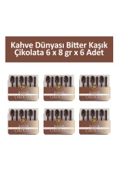 Kahve Dünyası Bitter Kaşık Çikolata 6 x 8 gr x 6 Adet - 1