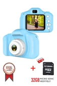 Torima Mavi Renk CMR7 + SD Card Hediyeli 1080p Hd Çocuk Kamera Dijital Fotoğraf Makinesi - 1