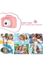 Torima Pembe Renk  CMR7 + SD Card Hediyeli 1080p Hd Çocuk Kamera Dijital Fotoğraf Makinesi - 3