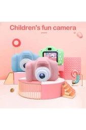 Torima Pembe Renk  CMR7 + SD Card Hediyeli 1080p Hd Çocuk Kamera Dijital Fotoğraf Makinesi - 5