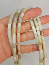 Amazonit Taşı Silindir Kesim 5.5x7.5mm Dizi (49318) thumbnail 1