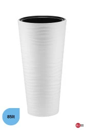 85 lt Beyaz Dekoratif Çok Amaçlı Kumsal Vazo Saksı & Şemsiyelik thumbnail 1