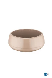 Elvan Aranjman Saksı 2 Litre Mocha Menekşe Kaktüs Sukulent Saksısı Parlak Plastik thumbnail 2