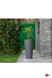 85 lt Beyaz Dekoratif Çok Amaçlı Kumsal Vazo Saksı & Şemsiyelik thumbnail 2