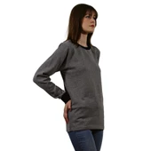 Persmont ÜBS01K Füme Üç İplik Sıfır Yaka Sweat  2XL thumbnail 3