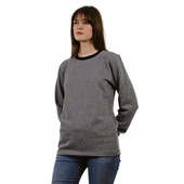 Persmont ÜBS01K Füme Üç İplik Sıfır Yaka Sweat  2XL thumbnail 1