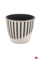 1,9 lt Plastik Dekoratif Kırık Beyaz Renk Piyano Saksı thumbnail 1