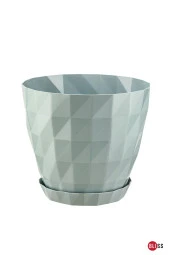 Baklava Desenli Dekoratif Plastik Saksı 2 lt thumbnail 1