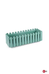 9 Lt İstanbul Balkon Saksısı Çit Görünümlü Drenaj Izgaralı Bahçe Veranda Denizlik Saksı thumbnail 1