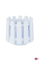 6,6 Lt İstanbul Balkon Saksısı Çit Görünümlü Drenaj Izgaralı Bahçe Veranda Denizlik Saksı thumbnail 1