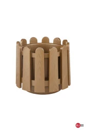 14,1 Lt İstanbul Balkon Saksısı Çit Görünümlü Drenaj Izgaralı Bahçe Veranda Denizlik Saksı thumbnail 1