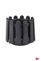 14,1 Lt İstanbul Balkon Saksısı Çit Görünümlü Drenaj Izgaralı Bahçe Veranda Denizlik Saksı thumbnail 1