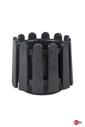 6,6 Lt İstanbul Balkon Saksısı Çit Görünümlü Drenaj Izgaralı Bahçe Veranda Denizlik Saksı thumbnail 1