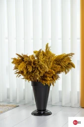 5 Lt Dekoratif Çok Amaçlı Silindir Kesme Çiçek Vazosu Şemsiyelik ve Beyaz Saksı thumbnail 2