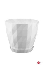 Baklava Desenli Dekoratif Plastik Saksı 1,1 lt thumbnail 1