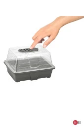 Fide Tohum Yetiştirme Serası 1,4 lt Plastik Bitki Yetiştirme Fanusu Mini Sera Ortamı thumbnail 2