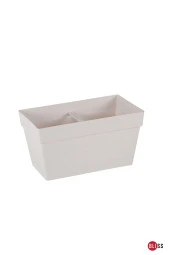 Serinova Yalı Askılı Saksı 6,5 lt 30cm Plastik Bahçe Balkon Veranda Çit Küpeşte Çiçek Saksısı thumbnail 1