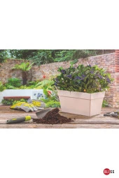 2'li Serinova Yalı Askılı Saksı 6,5 lt 30 cm Plastik Bahçe Balkon Veranda Çit Küpeşte Çiçek Saksısı thumbnail 3