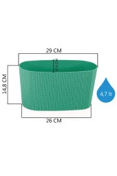 Serinova Sümela Balkon Saksı 4,7lt thumbnail 2