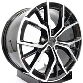 R1 Wheels 19 inç 5*112 ET30 Siyah Jant Takımı (J-1122) - 2