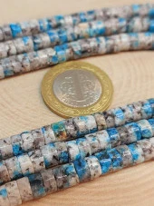 Dumortierit Taşı Şekilli 3x6mm Dizi (49336) thumbnail 2