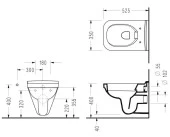 Serel Star Kanalsız Asma Klozet + Serel Zeta Yavaş Kapanan Klozet Kapağı (SA26ODS110H+223ZT00002) thumbnail 3