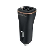Duracell 30W Araç Şarj Başlığı ( Dual USB-A Port ) - Siyah - 2
