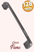 Gölcük Oval Mobilya Mutfak Dolap Çekmece Dolabı Kapak Metal Kulpu Kulbu Kulpları Füme 128 Mm-12.8 Cm - 5