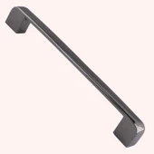 Gölcük Oval Mobilya Mutfak Dolap Çekmece Dolabı Kapak Metal Kulpu Kulbu Kulpları Füme 128 Mm-12.8 Cm - 2