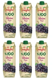 Meysu %100 Üzüm Suyu 1 Lt X 6 Adet thumbnail 1
