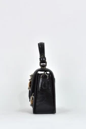 Elatae Kadın Omuz Askılı Taşlı Abiye Günlük El Çantası Siyah 17572 thumbnail 4