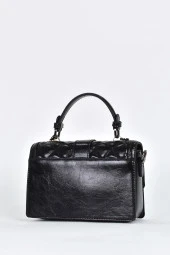 Elatae Kadın Omuz Askılı Taşlı Abiye Günlük El Çantası Siyah 17572 thumbnail 5