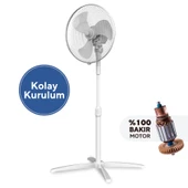 Kumtel KTF-290 Beyaz Vantilatör 16'' (3P) thumbnail 1