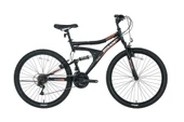 BİSAN MTS 4300 AMS.ERKEK DAĞ BİSİKLETİ 40CM V 24 JANT 21 VİTES MAT SİYAH TURUNCU - 1