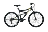 BİSAN MTS 4300 AMS.ERKEK DAĞ BİSİKLETİ 40CM V 24 JANT 21 VİTES MAT SİYAH SARI - 1