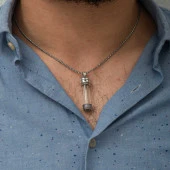 Himarry Gümüş İçi Açılabilen Muska Kabı Cevşen Kolye thumbnail 2