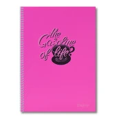 Sim Enjoy A4 96 Yaprak Plastik Kapak Spiralli Defter Çizgili thumbnail 1